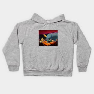 Retro Space Diner Kids Hoodie